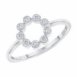 14k Poppy 8 Diamond Ring