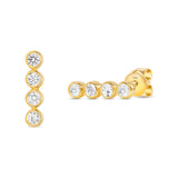 Caitlyn Rose | 14k Fleur Diamond Earrings